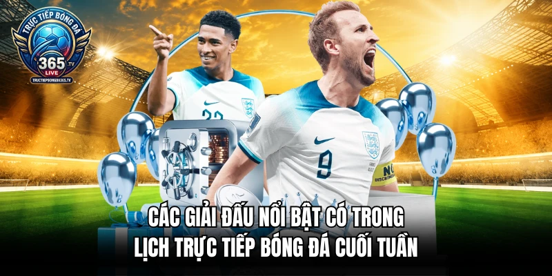 Các giải đấu nổi bật có trong lịch trực tiếp bóng đá cuối tuần