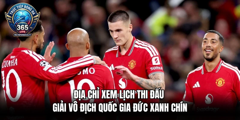 Địa chỉ xem lịch thi đấu giải vô địch quốc gia Đức xanh chín