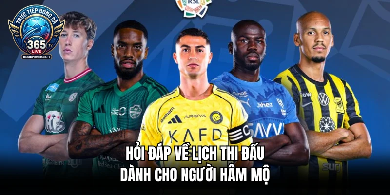 Hỏi đáp về lịch thi đấu dành cho người hâm mộ