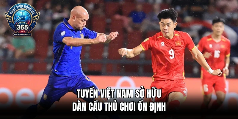 Tuyển Việt Nam sở hữu dàn cầu thủ chơi ổn định